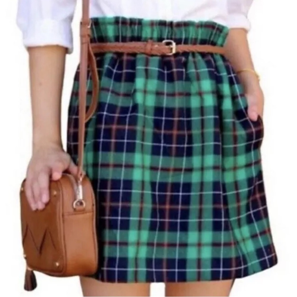 J. Crew Ivy Dublin City Mini Paper Bag Skirt 0